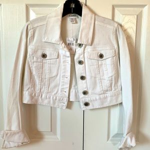 Motherhood Maternity Cropped Denim Jacket size small